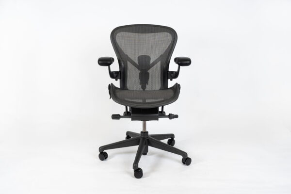Herman Miller | Model: Aeron Remastered With Posture-Fit | Color: Graphite | Office Chair