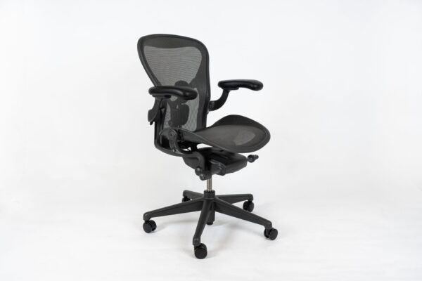 Herman Miller | Model: Aeron Remastered With Posture-Fit | Color: Graphite | Office Chair - Image 2