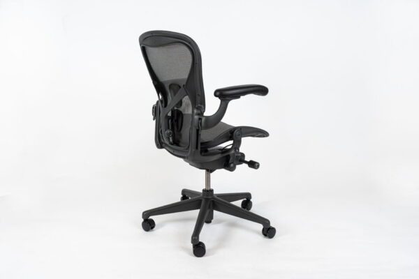 Herman Miller | Model: Aeron Remastered With Posture-Fit | Color: Graphite | Office Chair - Image 4