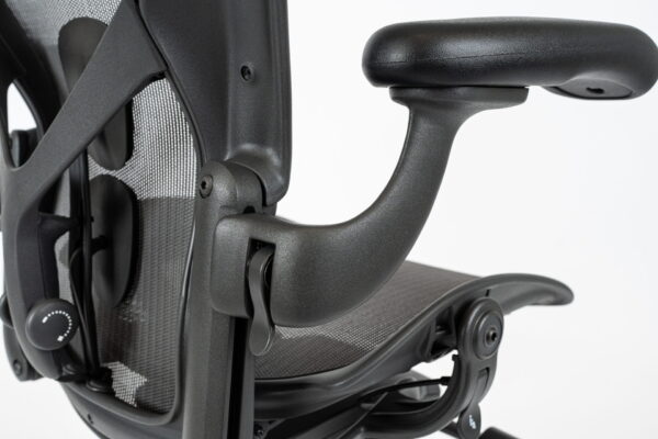 Herman Miller | Model: Aeron Remastered With Posture-Fit | Color: Graphite | Office Chair - Image 13