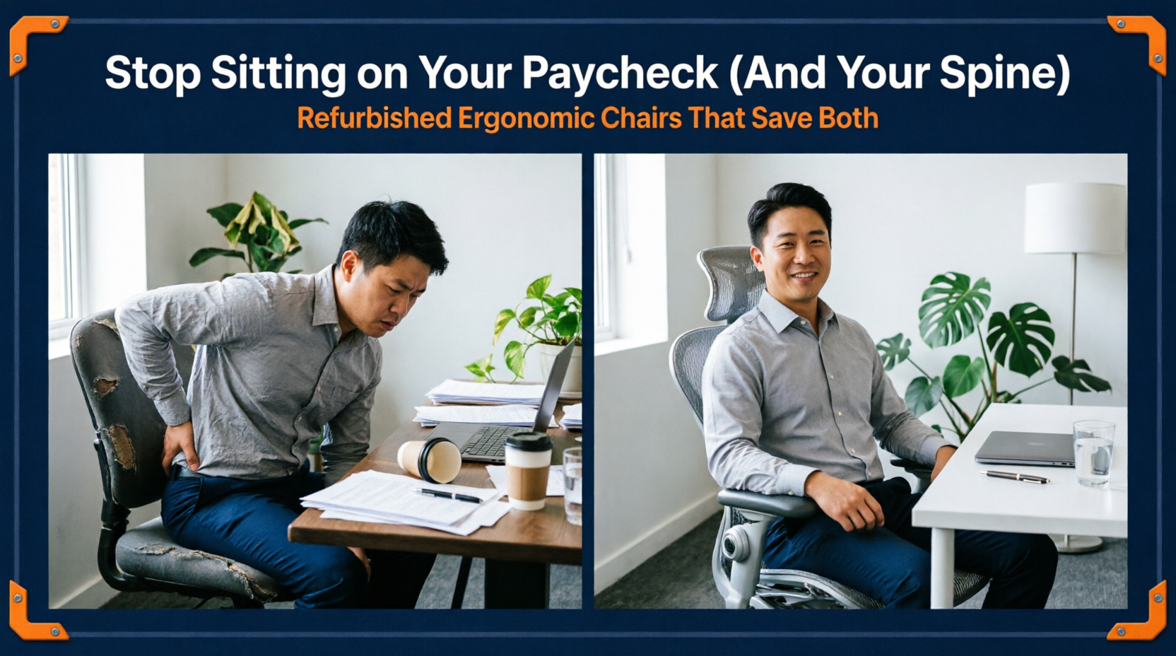stop sitting on your paycheck and your spine