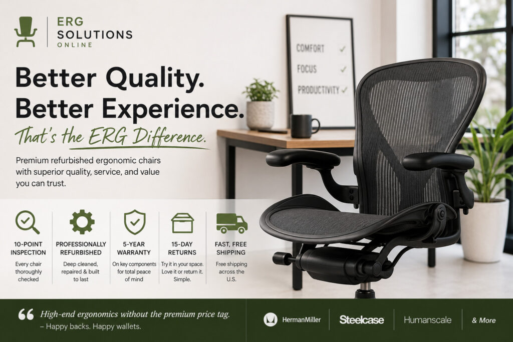 Why ERG Solutions Online Is Raising the Bar for Refurbished Ergonomic Chairs