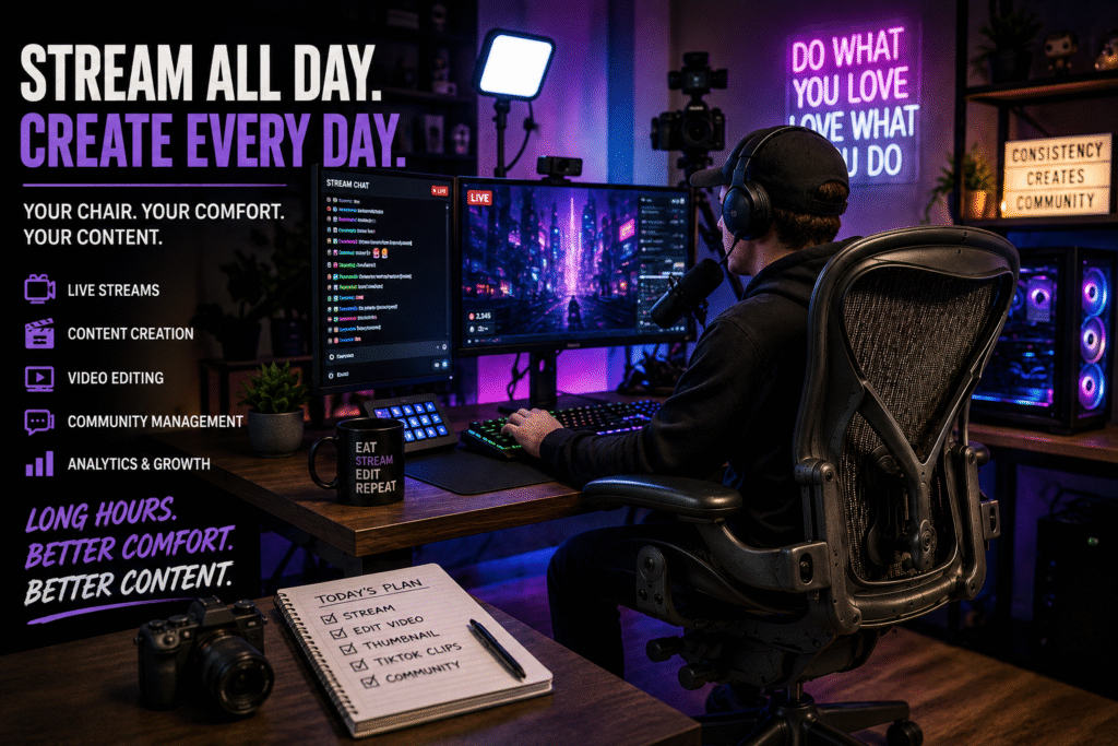 Streaming All Day? Your Chair Might Be the Most Important Part of Your Setup